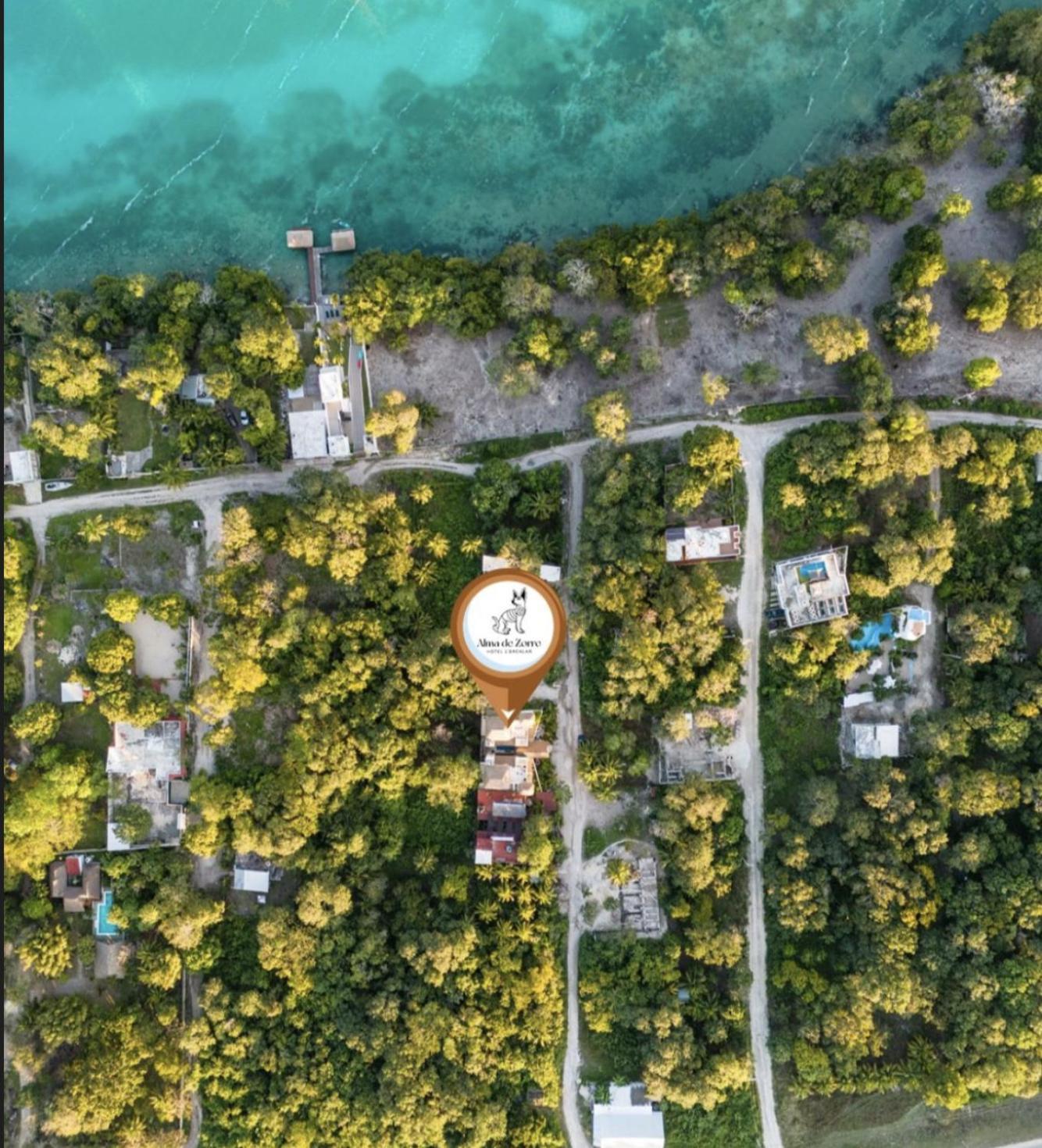 Alma De Zorro Hotell Bacalar Exteriör bild